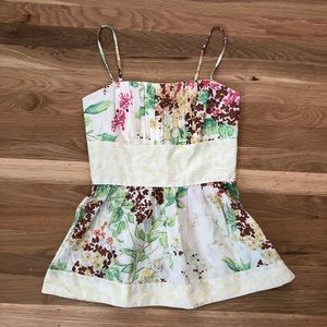 Plenty by Tracy Reese floral peplum tank top